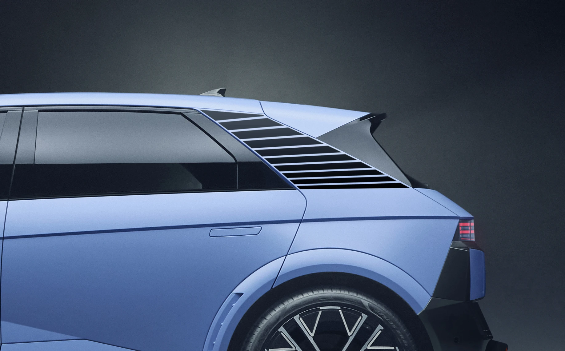 IONIQ 5 N Dekorfolie, Sportstreifen, Schwarz