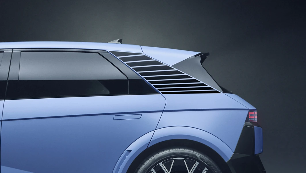 IONIQ 5 N Dekorfolie, Sportstreifen, Schwarz