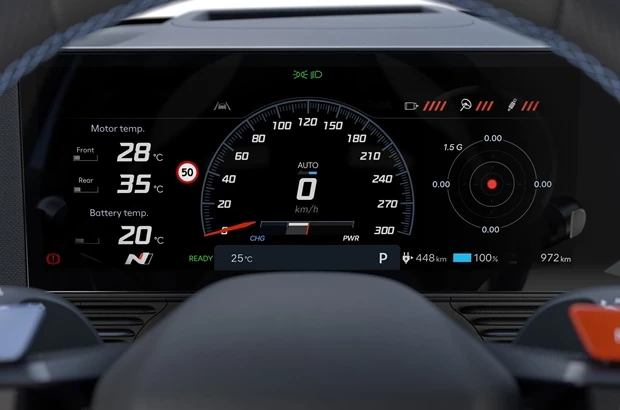 Hyundai Ioniq 5 N Digital Cluster Nmode