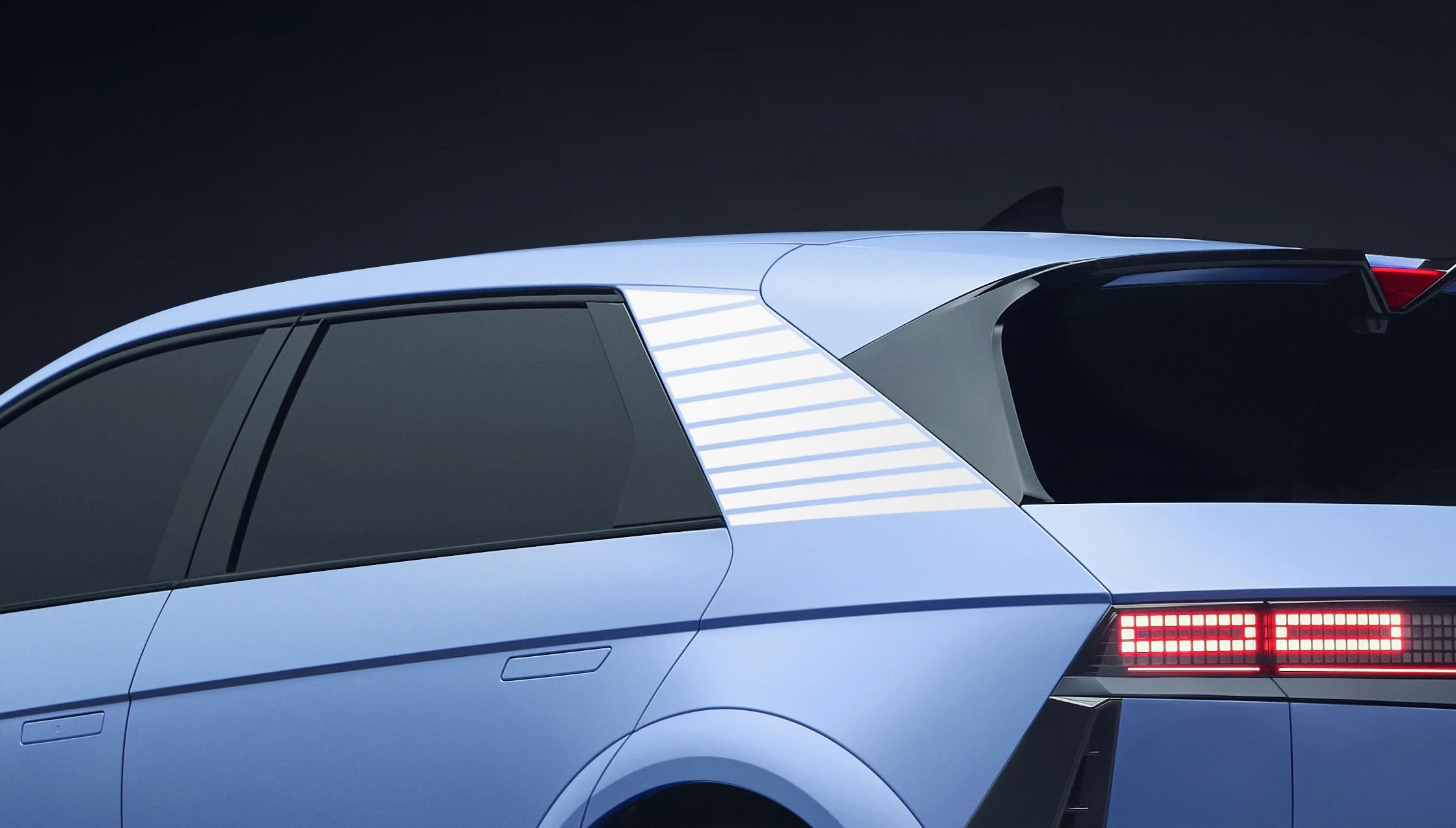 IONIQ 5 N Dekorfolie, Sportstreifen, Weiß